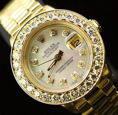 Rolex oyster perpetual diamond bezel